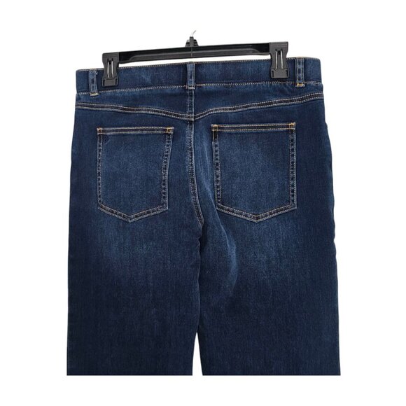 Women's - Betabrand Straight Leg 4-Pocket Yoga Denim Jeans, Size Medium Long - Picture 9 of 10